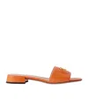 Valentino Open-toed Slippers In Orange