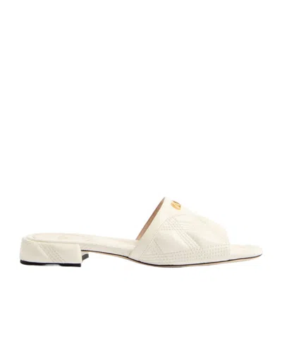 Valentino Garavani Open-toed Slippers In White