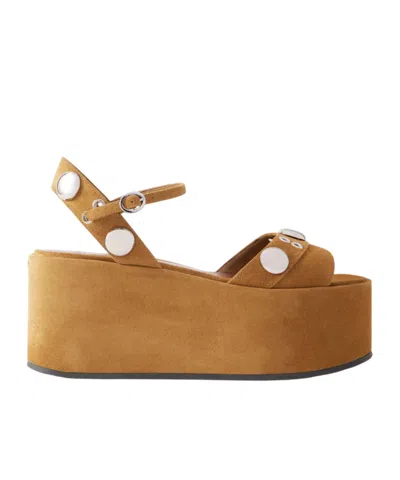 Valentino Garavani Open-toe Platform Sandals In Brown