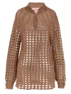 Valentino Openwork Sweater Sweaters And Cardigans Multicolor In Multicolor