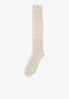 Valentino Openwork Vlogo Socks