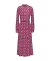 Valentino Long Elegant Dress With Long Sleeves In Pink