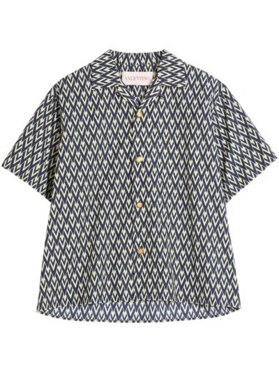 VALENTINO GEOMETRIC-PRINT SHIRT