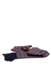 Valentino `opticool` Print Silk Scarf Bandeau In Blue