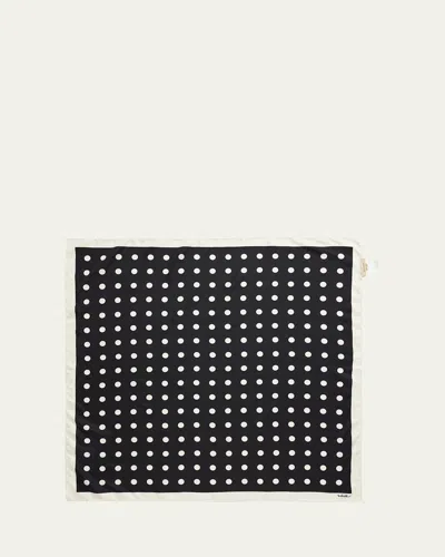 Valentino Opticool Print Silk Scarf In Neutral
