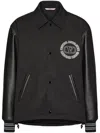 Valentino Men's Nylon Track Jacket In Black