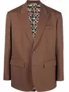 Valentino Sophisticated Brown Jacket For Men In Brown