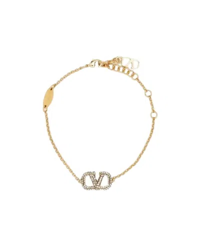 Valentino Garavani Oval Bracelet In Yellow