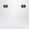 Valentino Garavani Oval Earrings With Crystals Women In Metal