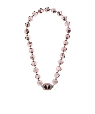 Valentino Garavani Oval Necklace In Gold