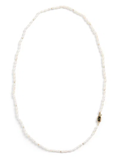 Valentino Garavani Oval Necklace In White