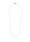 Valentino Ovalette Beaded Pearl Necklace In Silver
