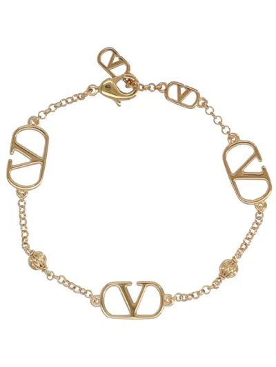 Valentino Garavani Ovalette Bracelet In Gold