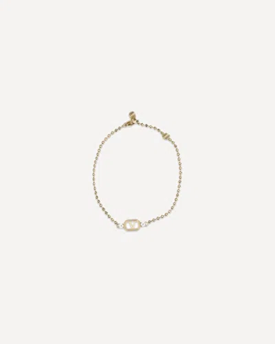 Valentino Garavani Ovalette Bracelet In Gold
