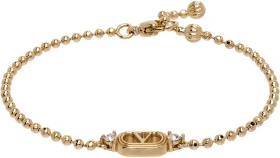 Valentino Garavani Ovalette Bracelet In Gold