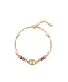 Valentino Ovalette Bracelet In Metal, Pearls And Swarovski Crystals In Gold