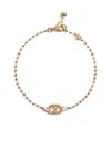 Valentino Crystal-embellished Ovalette Bracelet In Gold