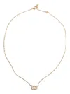 Valentino Swarovski Crystal-embellished Ovalette Necklace In Gold