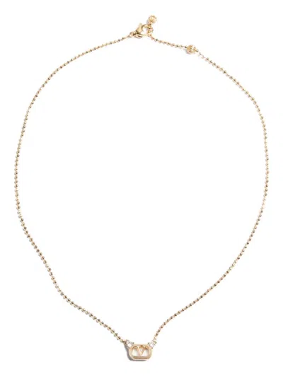 VALENTINO GARAVANI OVALETTE CRYSTAL-EMBELLISHED NECKLACE