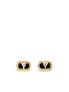 Valentino Ovalette Vlogo Enamelled Stud Earrings In ゴールドトーン