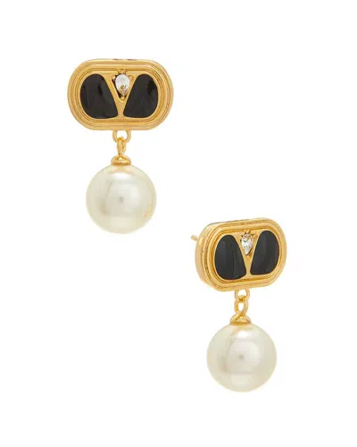 Valentino Garavani Valentino Ovalette Earrings In Gold