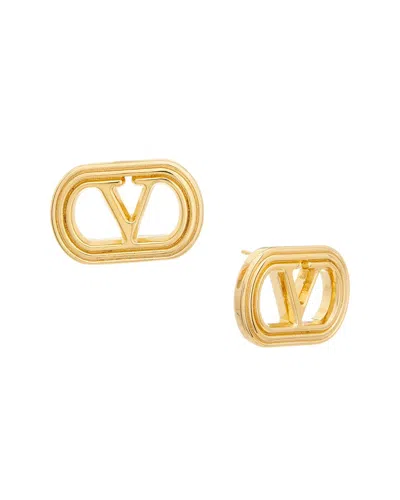 Valentino Garavani Ovalette Stud Earrings Featuring Oval Shape In Gold