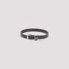 Valentino Ovalette Leather Bracelet In Brown