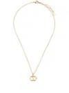 Valentino Ovalette Necklace In Gold