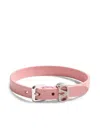 Valentino Leather Ovalette Bracelet In Pink