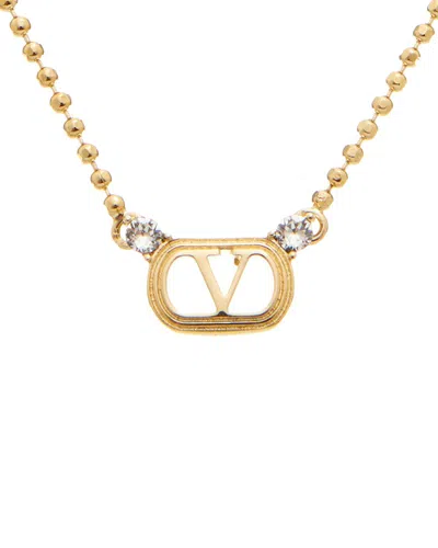 Valentino Garavani Valentino Ovalette Swarovski Necklace In 9mn
