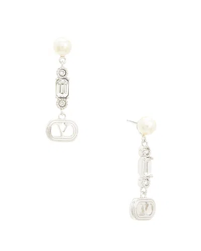 Valentino Garavani Valentino Ovalette Swarovski Pearl Earrings