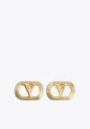 Valentino Garavani Ovalette Earrings In Metal In Gold