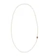 Valentino Ovalette Vlogo Pearl Necklace In Ivory
