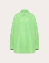 Valentino Overshirt Aus Faille Frau Minze 40 In Green