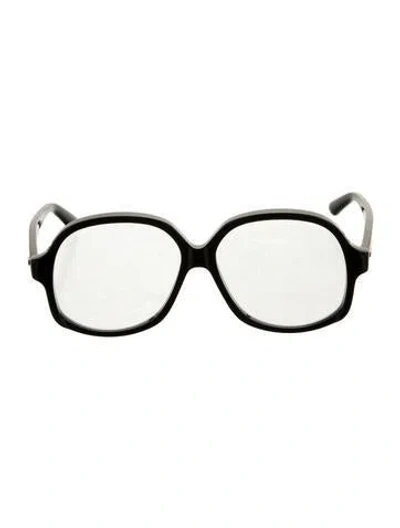 Pre-owned Valentino Garavani Oversize Eyeglasses In Black
