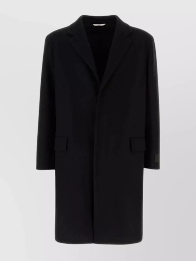 VALENTINO OVERSIZE WOOL BLEND COAT WITH STRUCTURED SHOULDERS