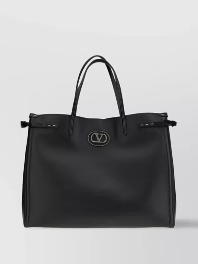 Valentino Garavani Antibes Shoulder Bag Protective Feet In Black