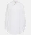 Valentino Oversized Cotton Shirt In White