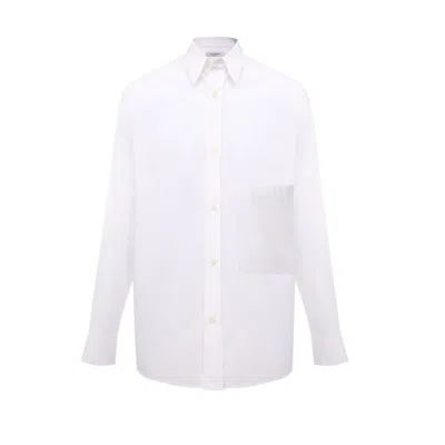 Valentino Oversized Cotton Shirt In White