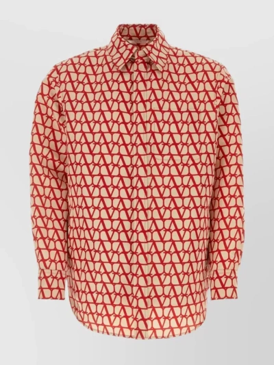 Valentino Toile Iconograph Silk Shirt In Multicolor