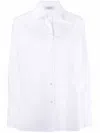 Valentino Oversized Pointed-collar Button-front Shirt In White