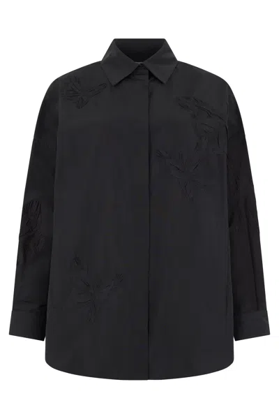 Valentino Oversized Shirt In Black