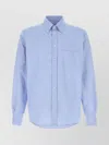 Valentino Camicia Maniche Lunghe Vlogo Signature Shirts Light Blue