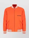 Valentino Padded Bomber Jacket With Ribbed Cuffs And Hem