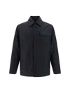 Valentino Padded Shirt-style Jacket In Black