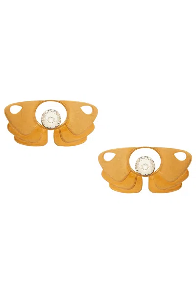 Valentino Garavani Pages Earrings In Yellow