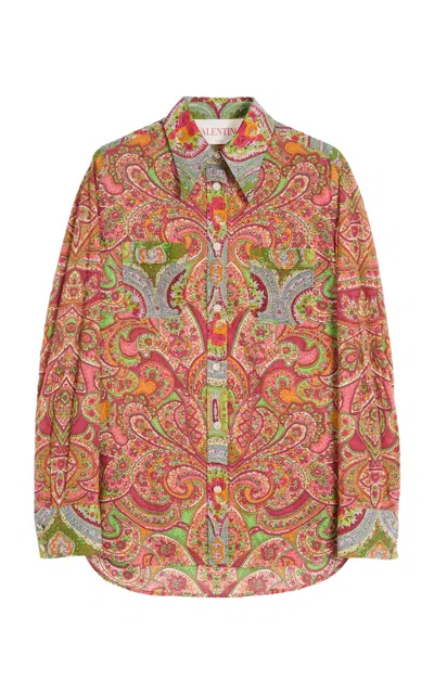 VALENTINO PAISLEY COTTON SHIRT