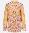 Valentino Crewneck Floral Pattern Collared Neck In Multicoloured