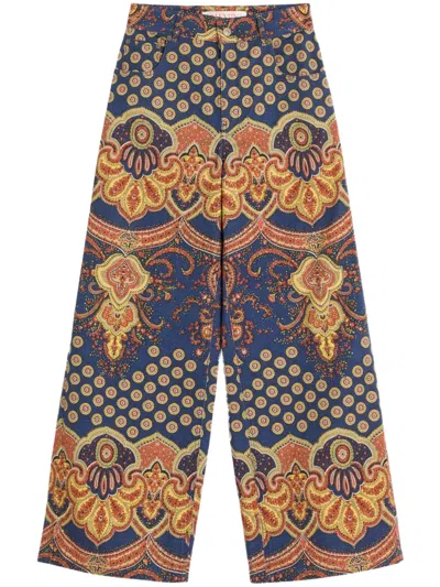 VALENTINO PAISLEY-PRINT JEANS
