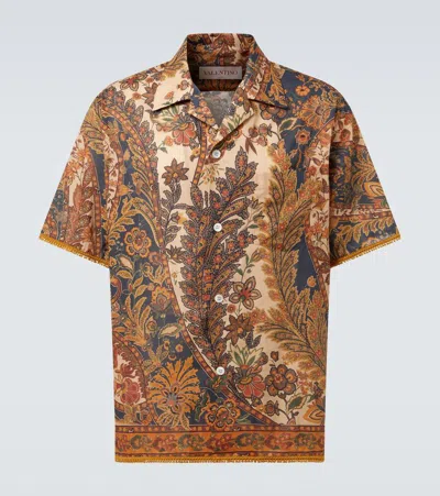 VALENTINO PAISLEY LINEN SHIRT